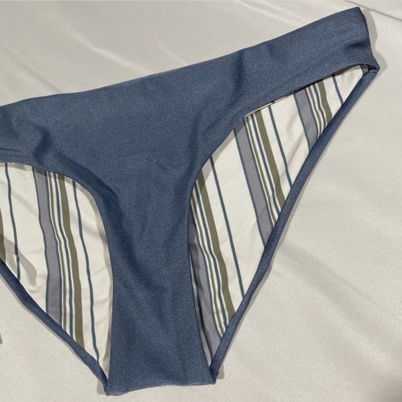NWT Maaji [ Large ] Silver Sublime Bikini Bottoms‎ in Solid/Stripes - Picture 6 of 11